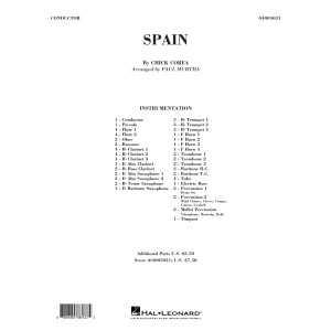Spain - Conductor Score (Full Score)